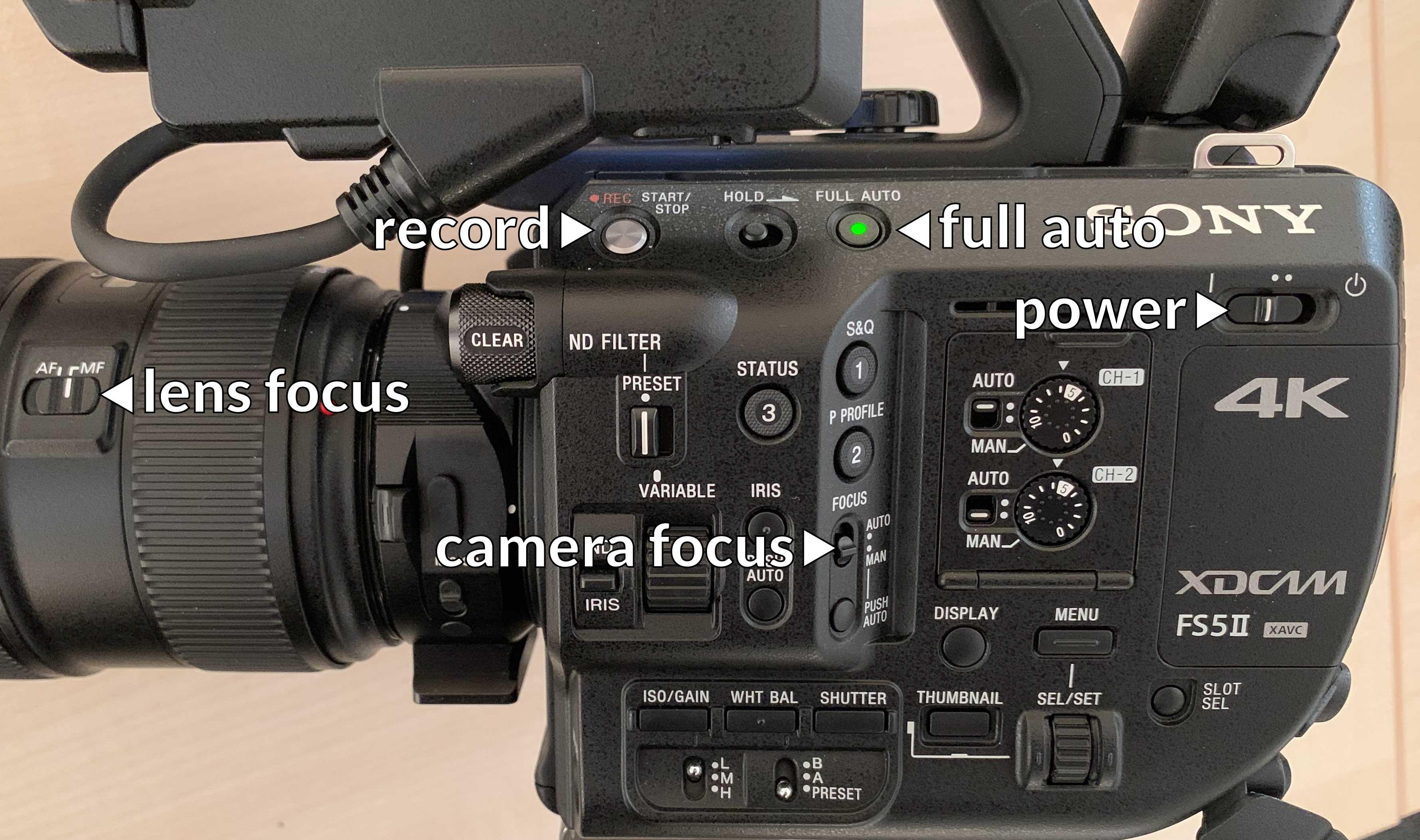 camera controls